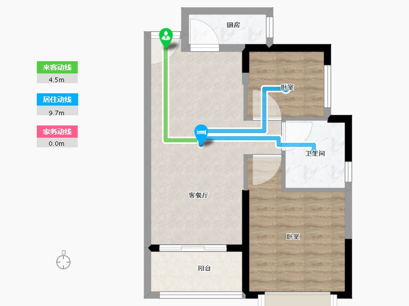 广东省-江门市-恒大御景半岛-58.00-户型库-动静线