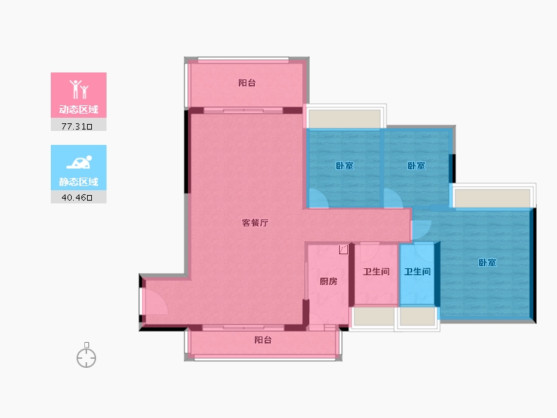 广东省-阳江市-星海湾-106.56-户型库-动静分区