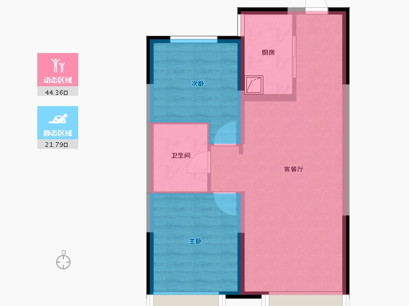 吉林省-长春市-保利和光尘樾-58.86-户型库-动静分区