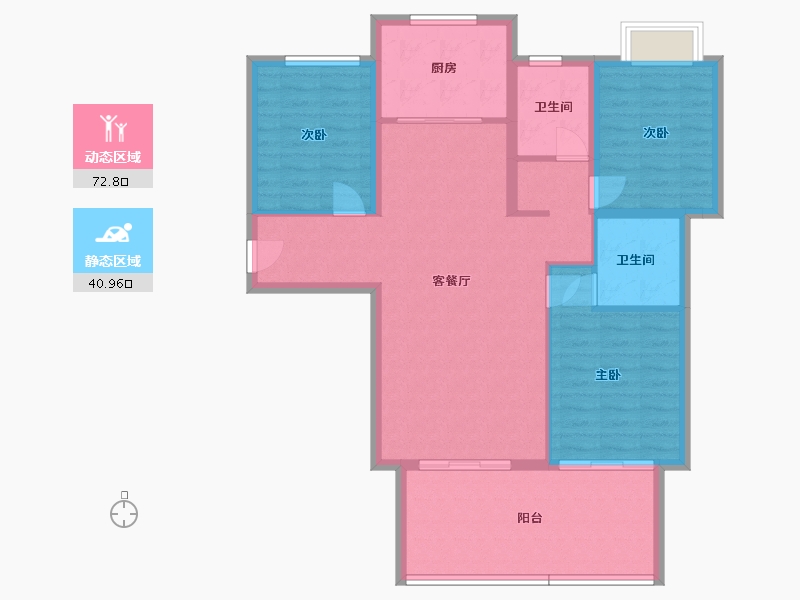 湖北省-武汉市-祥和喜盈门-103.21-户型库-动静分区