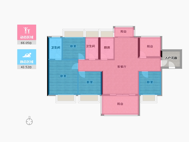 广东省-河源市-浩创花语城-102.64-户型库-动静分区