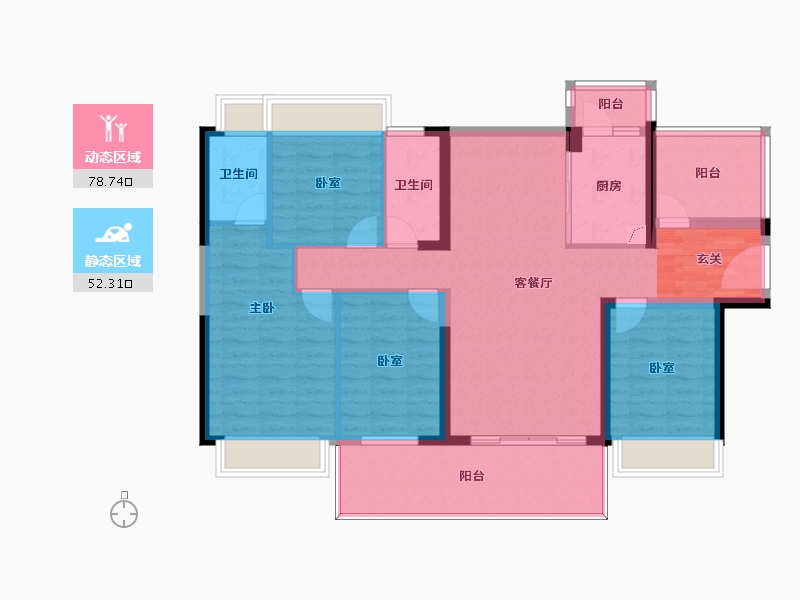 广东省-惠州市-御水龙庭-117.98-户型库-动静分区