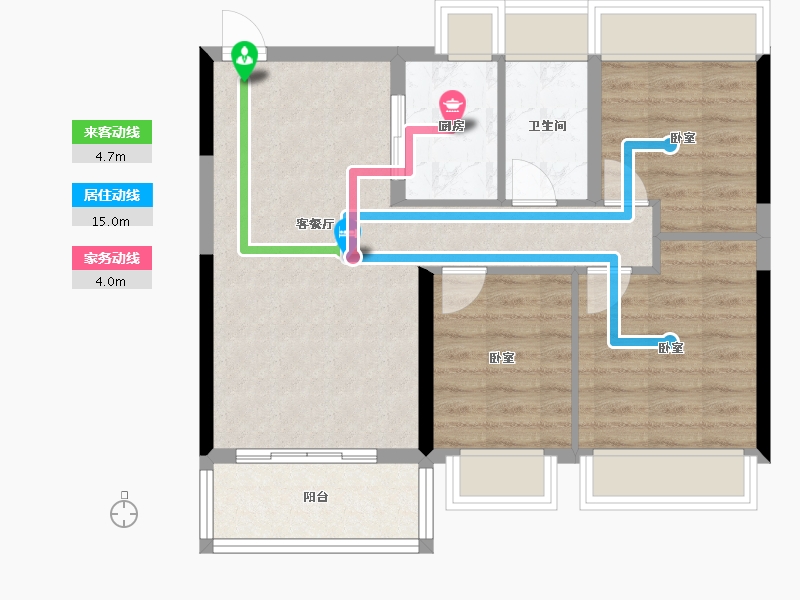 广东省-惠州市-富隆红树景园-69.24-户型库-动静线