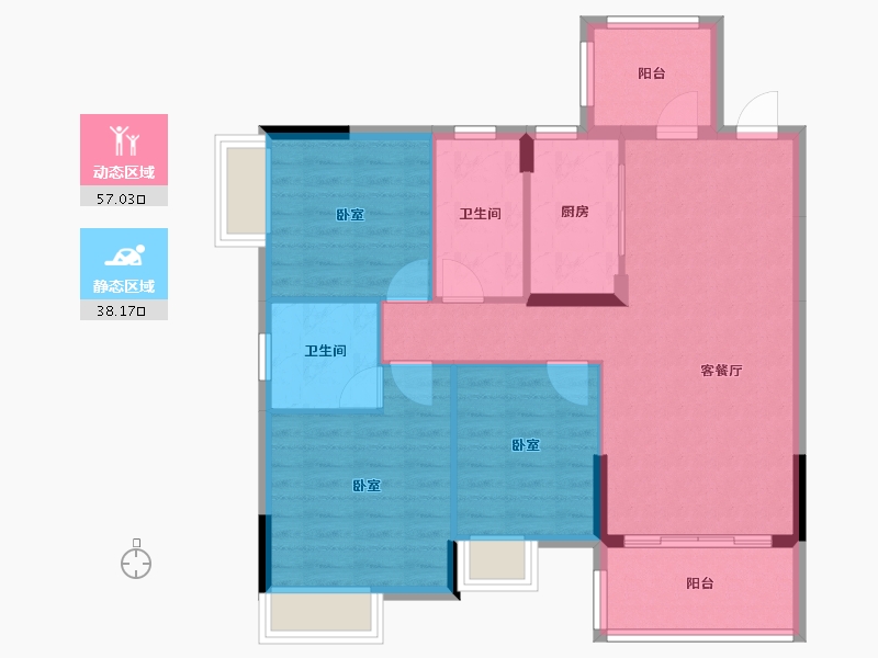 广东省-阳江市-宏强时代-86.29-户型库-动静分区