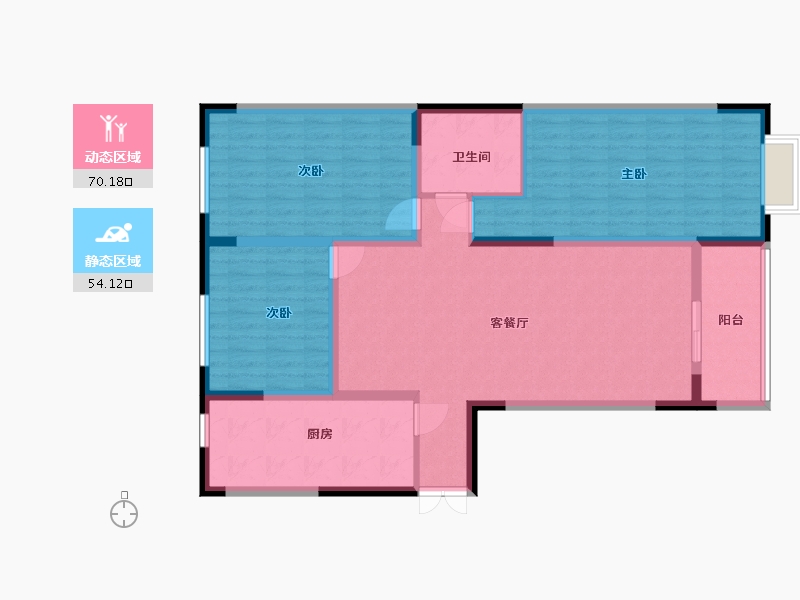 青海省-西宁市-新三江花园-112.00-户型库-动静分区