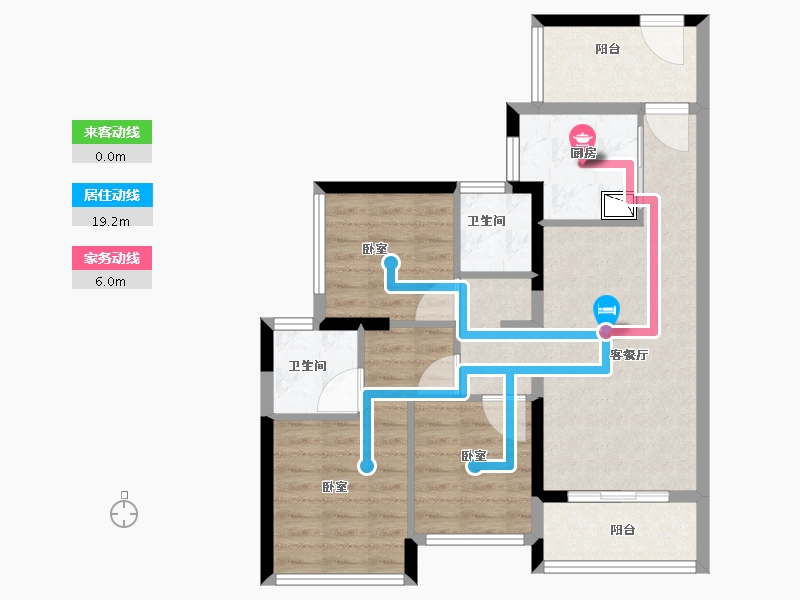 广东省-广州市-珠江花城-71.01-户型库-动静线