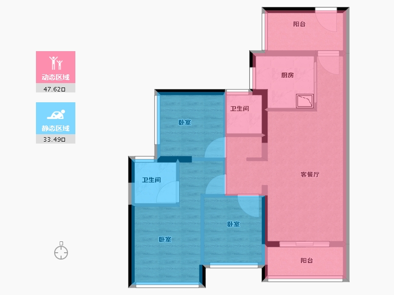 广东省-广州市-珠江花城-71.01-户型库-动静分区