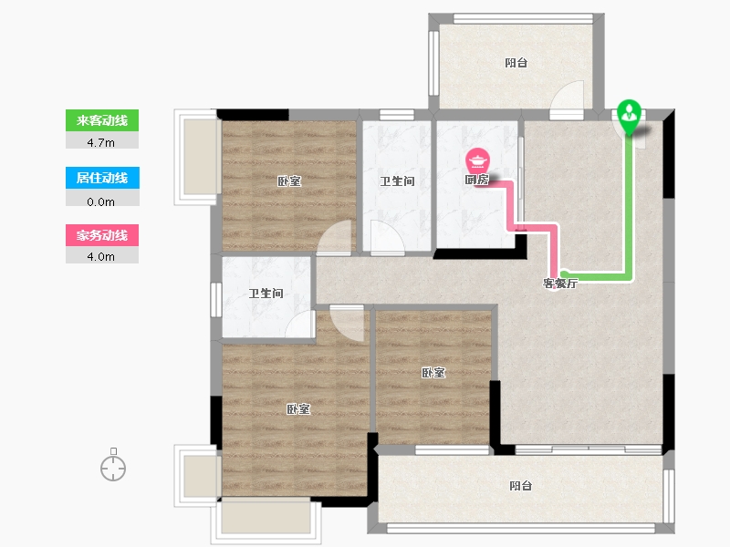 广东省-阳江市-宏强时代-94.16-户型库-动静线