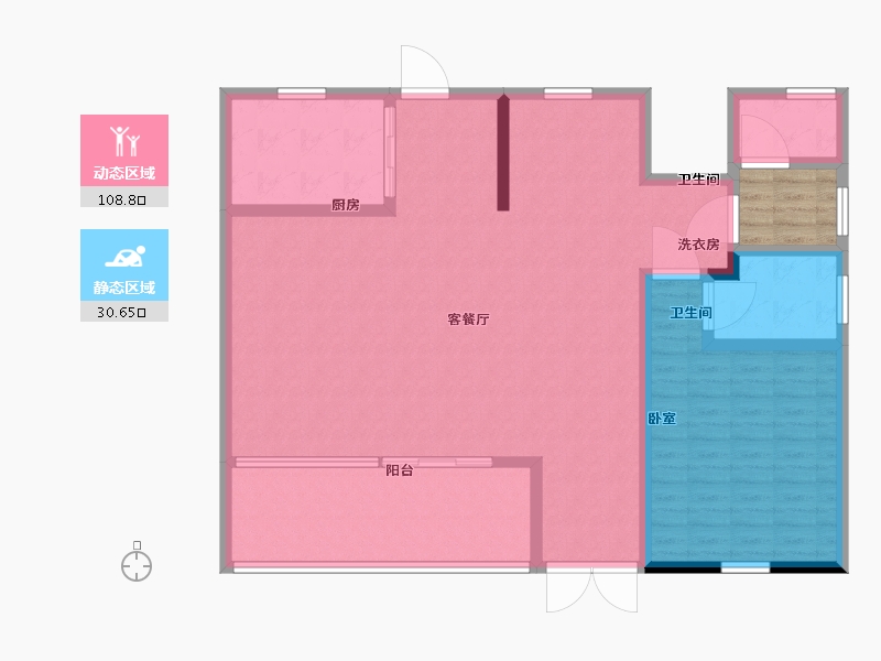 江苏省-苏州市-中梁独墅御湖-132.01-户型库-动静分区