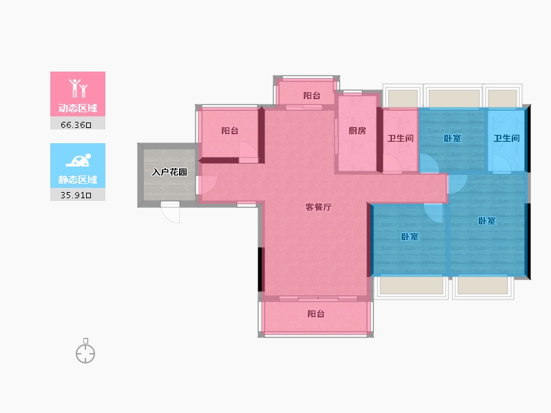 广东省-河源市-浩创花语城-96.82-户型库-动静分区