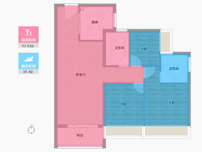 广东省-肇庆市-美的悦山-79.19-户型库-动静分区