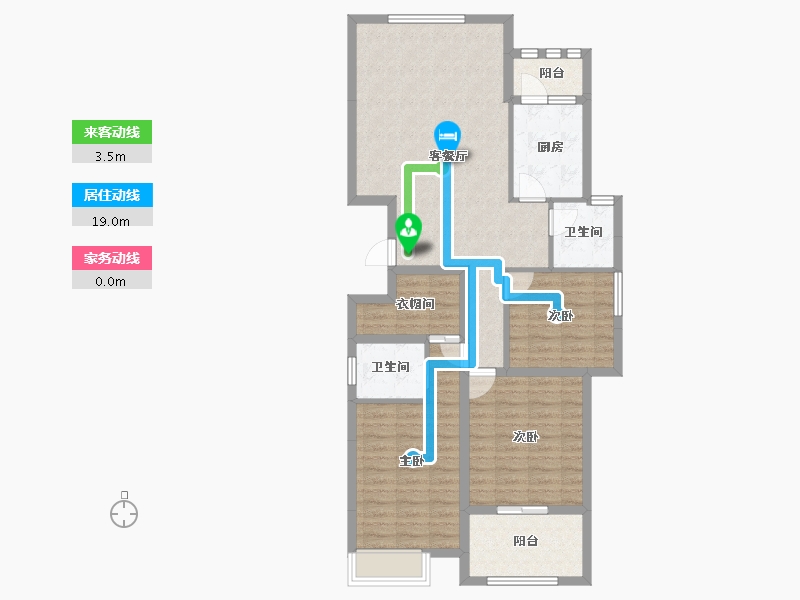 山东省-济宁市-裕隆·圣都花园-99.25-户型库-动静线