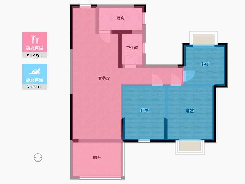 湖南省-邵阳市-新时代家园-78.21-户型库-动静分区