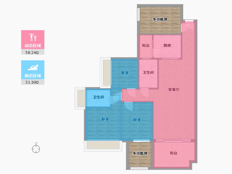 湖南省-衡阳市-合兴中心城-96.06-户型库-动静分区