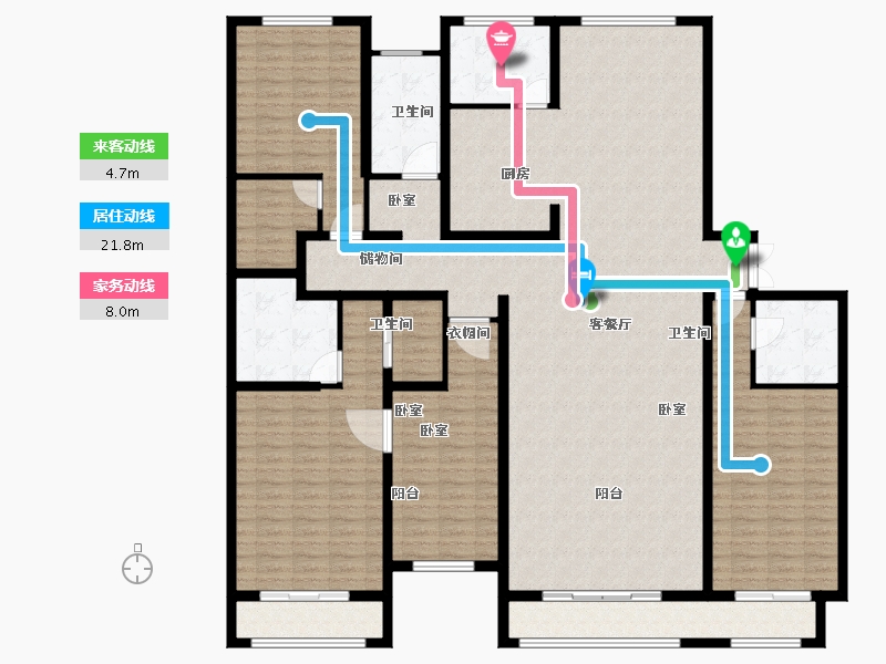 河南省-商丘市-麒麟公馆-207.00-户型库-动静线