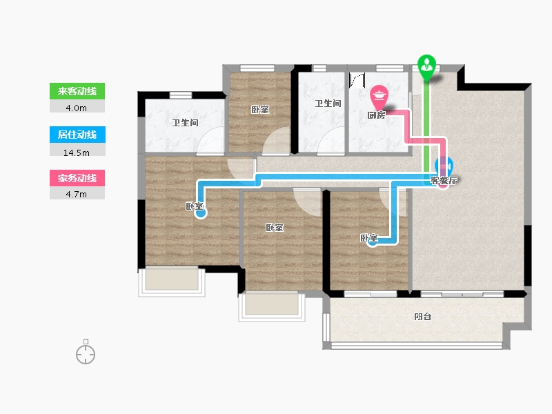 广东省-河源市-富力天禧花园-101.01-户型库-动静线