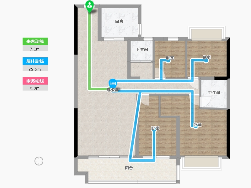 湖南省-衡阳市-华耀碧桂园·十里江湾-109.79-户型库-动静线