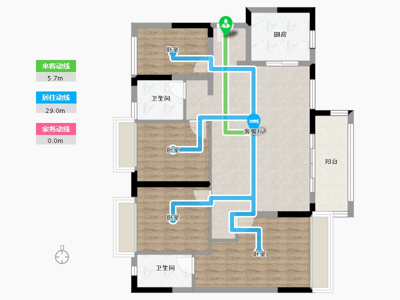 广东省-佛山市-海伦堡菁华府-101.58-户型库-动静线