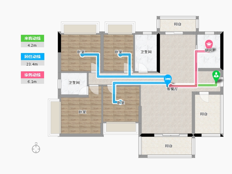 广东省-河源市-铭成锦上花-113.89-户型库-动静线