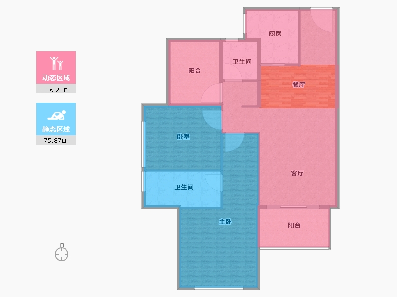 广东省-惠州市-保利鹿江来-178.11-户型库-动静分区