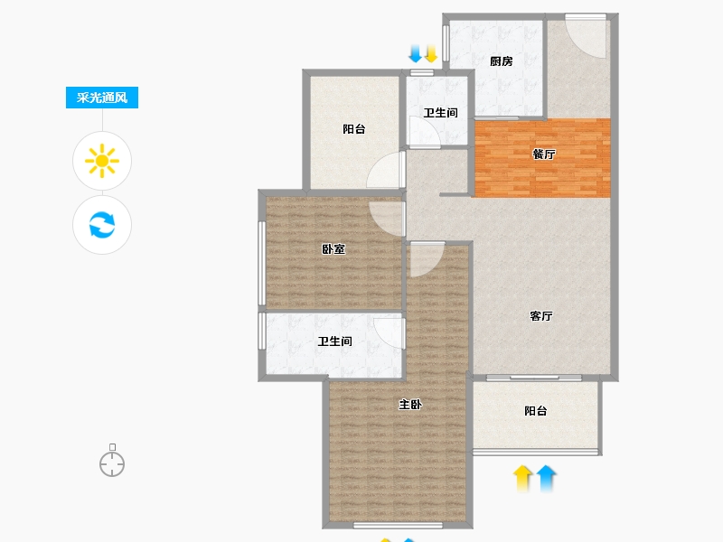 广东省-惠州市-保利鹿江来-178.11-户型库-采光通风