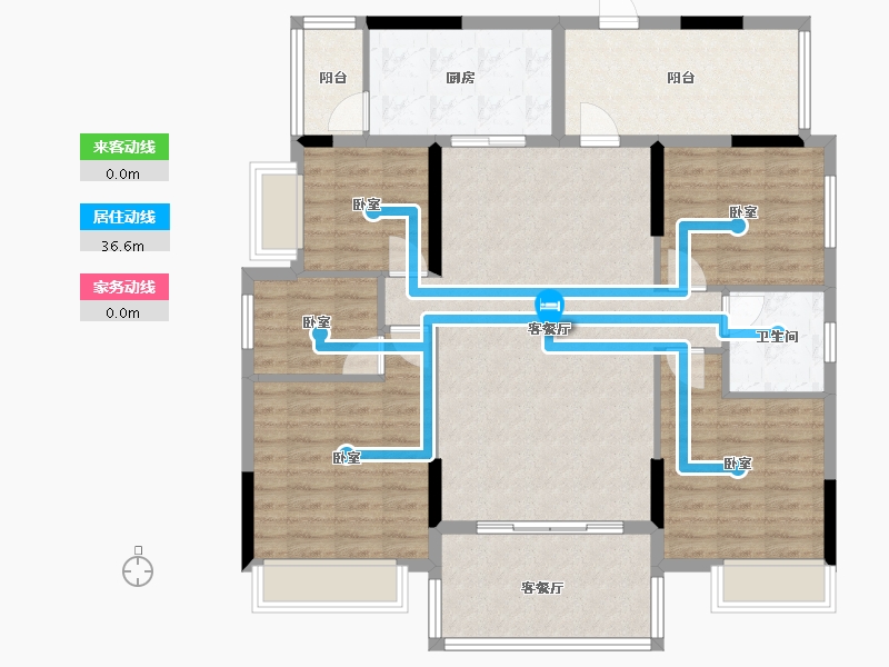 广东省-河源市-胜业豪庭-118.00-户型库-动静线