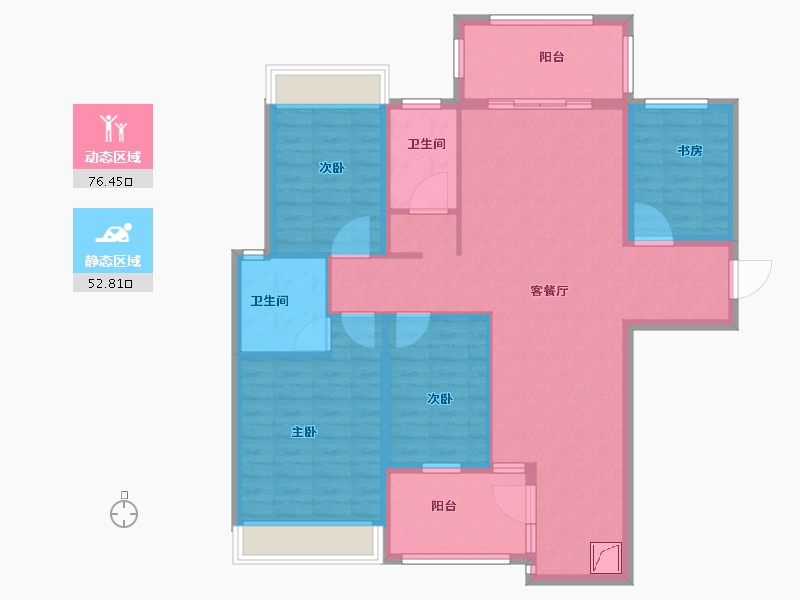 广东省-汕头市-金紫名邦-116.01-户型库-动静分区