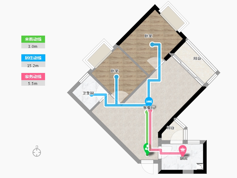 广东省-广州市-广州恒大阳光半岛-58.00-户型库-动静线