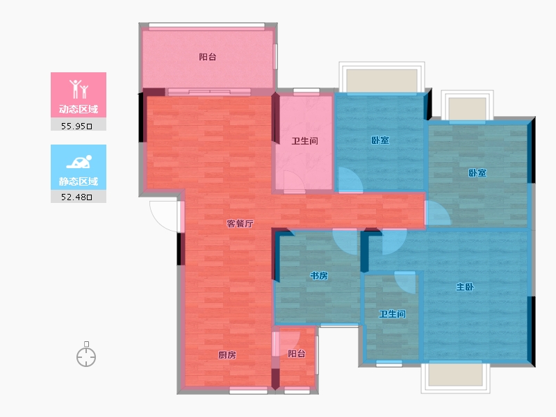 广西壮族自治区-贺州市-天池山中脊-98.37-户型库-动静分区