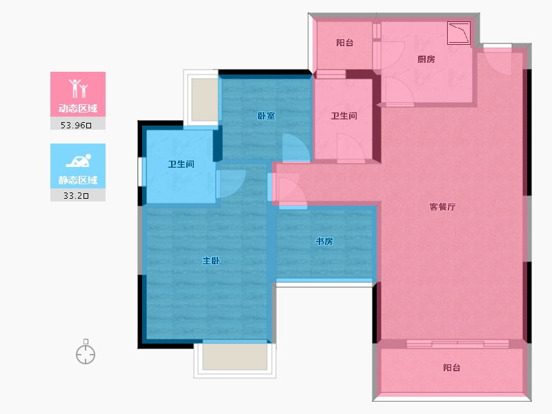 贵州省-六盘水市-派华峰领-77.05-户型库-动静分区