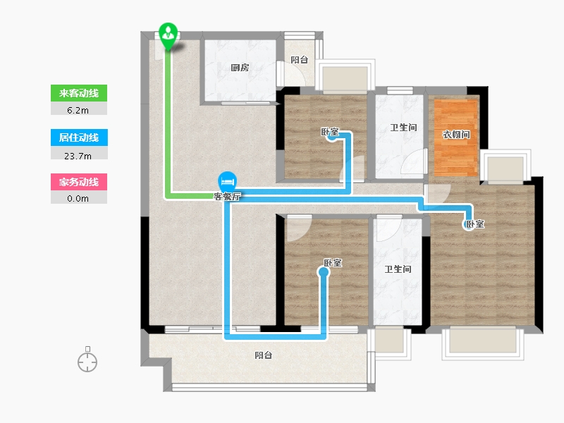 广东省-阳江市-浩丰海棠湾-95.85-户型库-动静线