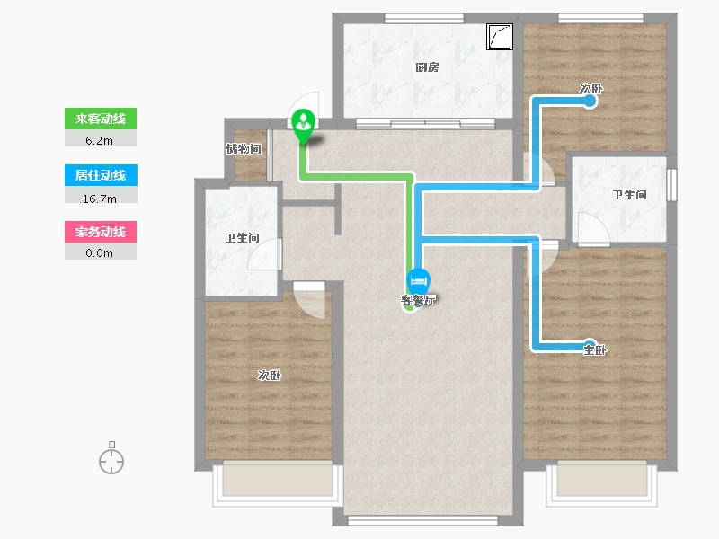 吉林省-长春市-万科星光城-101.00-户型库-动静线