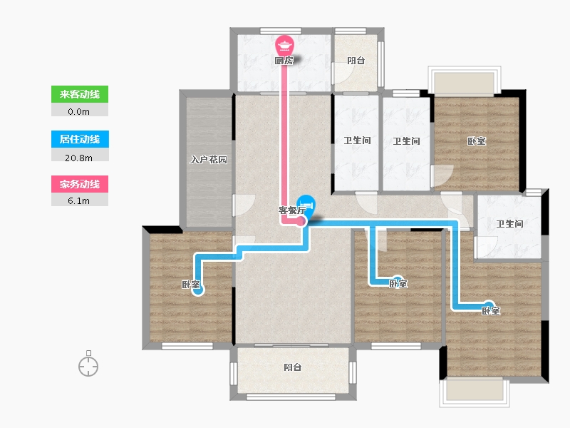 湖南省-衡阳市-雅士林欣城江岳府-127.90-户型库-动静线