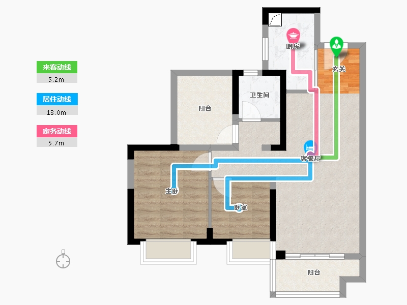 广东省-惠州市-保利天汇-70.80-户型库-动静线