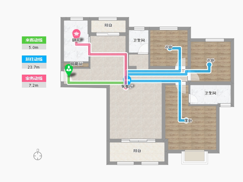 山东省-济宁市-裕隆·圣都花园-92.08-户型库-动静线