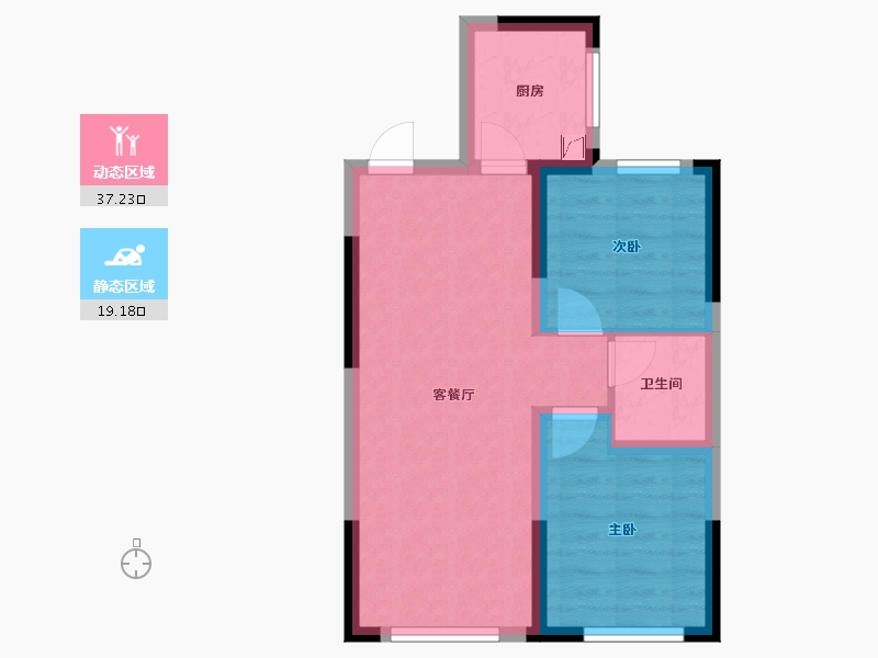 吉林省-长春市-融创洋浦壹號-49.73-户型库-动静分区