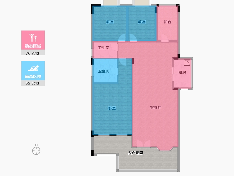 广东省-广州市-大城云山云山墅-145.42-户型库-动静分区