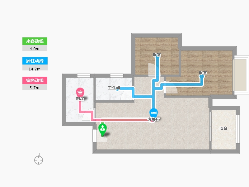 广东省-东莞市-虎门·君悦东方-53.23-户型库-动静线