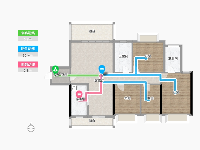 广东省-河源市-河源市商业中心|坚基·美丽城-119.12-户型库-动静线