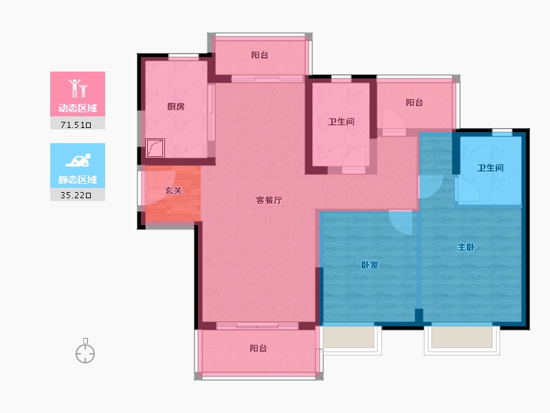 广东省-惠州市-保利天汇-95.01-户型库-动静分区