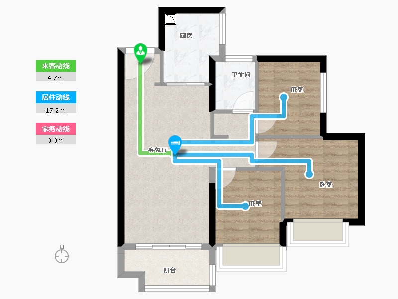 广东省-广州市-兰亭香麓-63.24-户型库-动静线