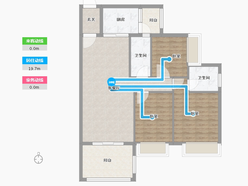 广东省-阳江市-浩大岭南新邨-89.32-户型库-动静线