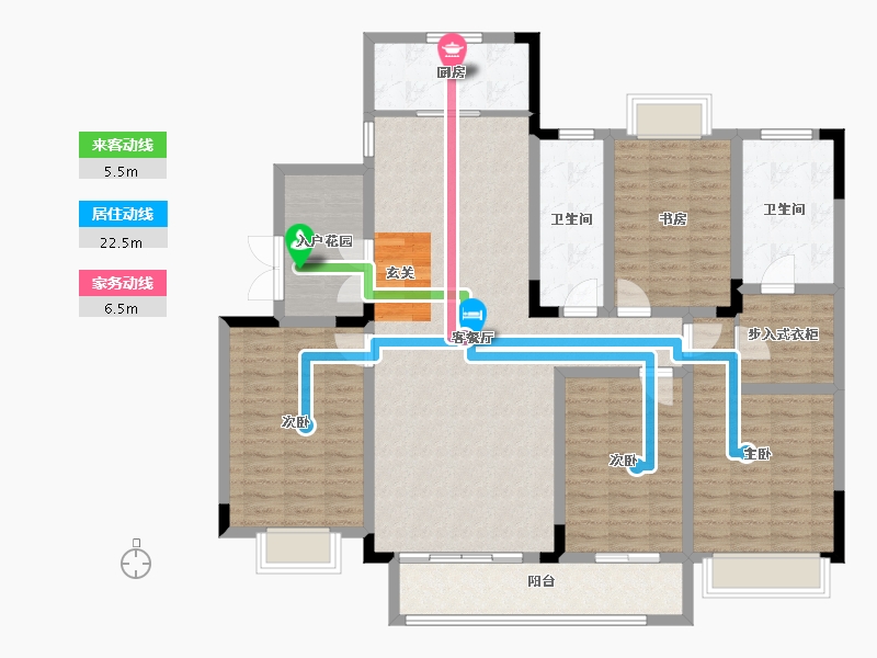 河南省-平顶山市-汝州祥诚公园首府-140.00-户型库-动静线