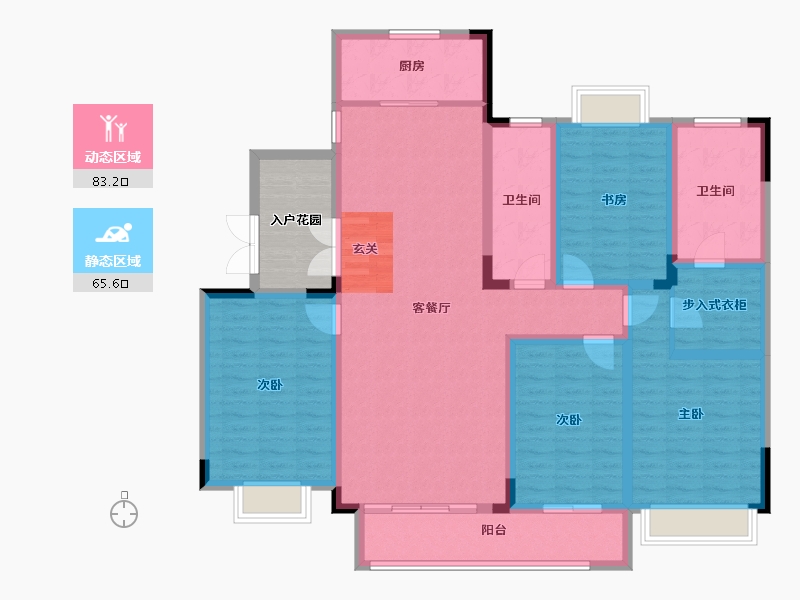 河南省-平顶山市-汝州祥诚公园首府-140.00-户型库-动静分区