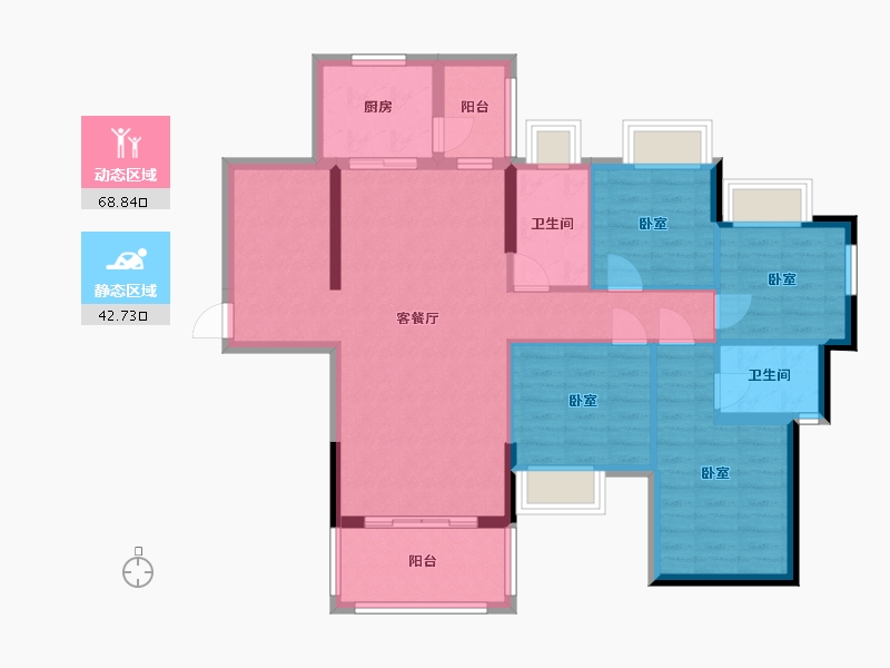 广东省-梅州市-印象唐苑-99.92-户型库-动静分区