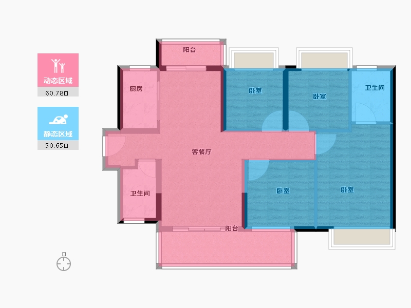 广东省-广州市-五矿壹云台-100.01-户型库-动静分区