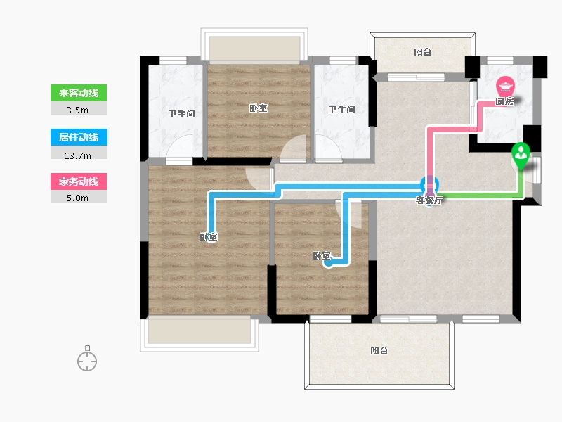 广东省-惠州市-源东云锦二期-89.10-户型库-动静线