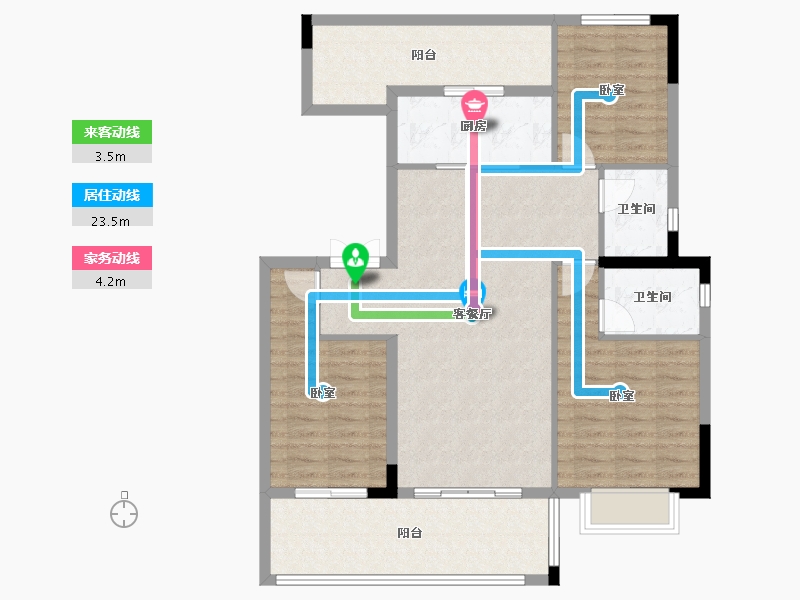 河南省-周口市-新城壹品-101.58-户型库-动静线