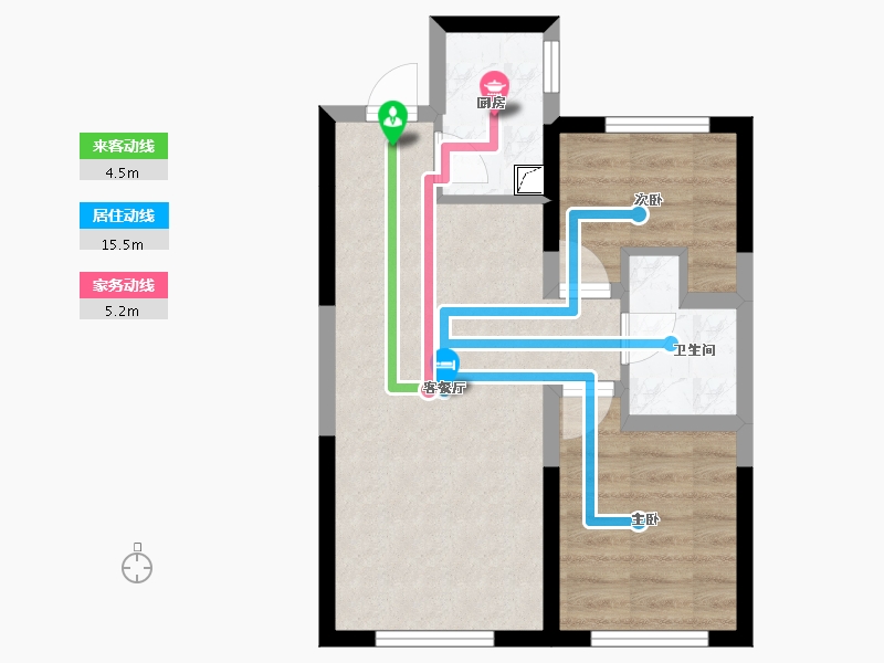 吉林省-长春市-融创洋浦壹號-47.51-户型库-动静线