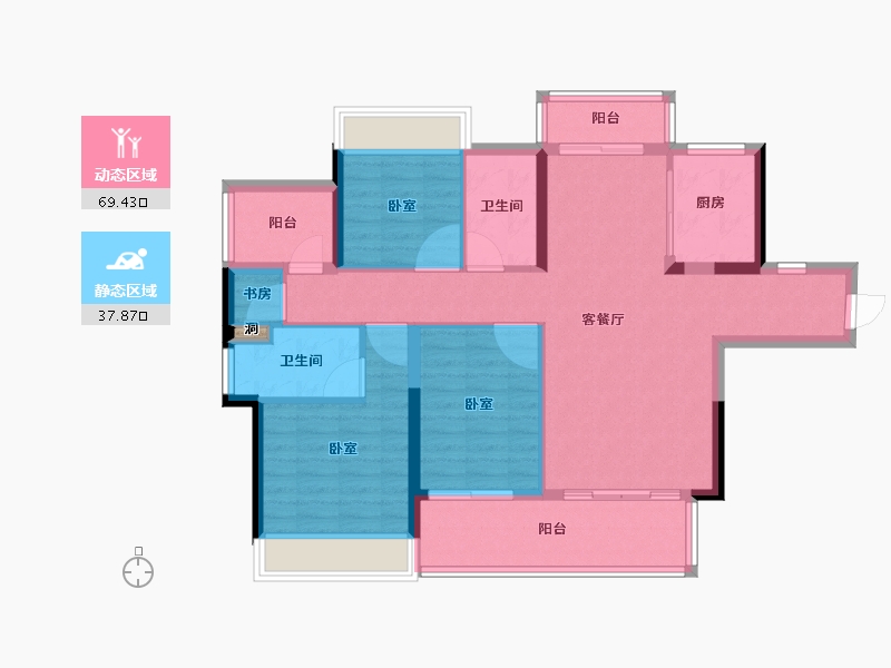 广东省-河源市-金美家名都-96.19-户型库-动静分区